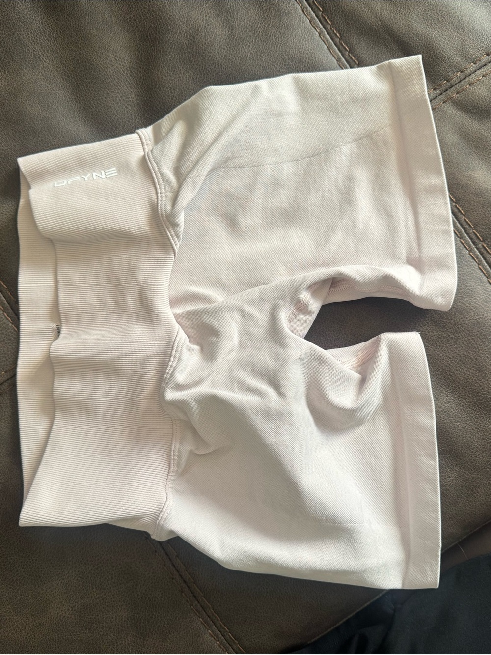 Dfyne Baby light pink Women's Bike Shorts with Subtle Logo